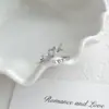 Anillo Abierto de Zirconia Mariposa Fresca Apilable Ins Estilo Minimalista Diseño de Nicho Coreano Anillo con Incrustaciones de Perla Venta al por Mayor