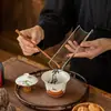Té cogido té individual tallo de té cucharadita cucharadita boca de tetera pequeña aguja de té pasador doble uso té juego de té accesorios seis caballeros