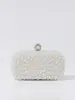 Bolsa de Noite Popular Vintage com Pérolas para Socialites, Nova Bolsa Clutch Cheongsam com Pedrarias, Bolsa para Vestido de Festa