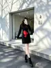 Vestido Estilo Novo Chinês Retro Estilo Nacional para Mulheres, Novo Modelo Outono 2026, Slim-Fit, Preto, Elegante Vestido Cheongsam Modificado