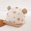 Sombrero de Bebé Primavera Otoño Estampado de Animales Lindo Sombrero de Pescador para Niños Niñas Protección Solar Resistente al Viento para Exteriores