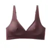Ropa interior sin costuras transfronteriza europea y americana para mujer, tiras de gel cómodas, soporte suave, puntos elevados, sujetador sexy, nuevo estilo sin costuras