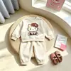 Lindo Conjunto para Niñas 2026 Nuevo Estilo Coreano Celebridad de Internet Infantil de Moda Casual Deportivo Sudadera y Pantalones Conjunto de Dos Piezas de Moda
