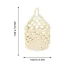 Bolsa de Rede de Armazenamento Tecida à Mão para Parede Varanda Bolsa Decorativa Suspensa de Armazenamento Rede para Vaso de Flores Oca de Corda de Algodão