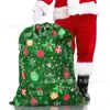 Bolsas de Regalo Grandes de Navidad con Cordón, Bolsas de Algodón con Cordón al por Mayor, Bolsas de Regalo de Papá Noel, Bolsas de Navidad de Poliéster-Algodón con Cordón