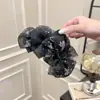 Grampo de Cabelo Grande com Laço Dupla Camada Estilo Coreano para Mulheres, Faz o Rosto Parecer Menor, Presilha Jacaré para Penteado Diário, Piranha para a Parte de Trás da Cabeça, Acessório de Cabelo