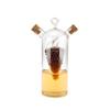 Aceitera de vidrio de borosilicato 2 en 1 para cocina, con doble boca sellada, para salsa y vinagre.