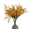 Naranja China Naranja Orquídea Bailarina Rama Única Flor Artificial Modelo Orquídea Wenxin Decoración de Habitación Flor de Boda Flor Falsa
