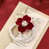 Flor de Pulso para Madrinha Flor de Mão para Noiva e Irmãs Grupo Senso Casamento Mori Casamento Super Fada Pulseira Coreana Flor