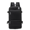 Mochila de Viaje Transfronteriza Gran Capacidad Bolsa de Almacenamiento de Equipaje Separada para Seco y Húmedo Versátil Ocio Viaje Fitness Bolso Cruzado