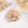 Accesorios de Flor de Cinco Pétalos Coreana Accesorios para Ropa Muñeca DIY Flor Rellena de Algodón Accesorios para el Cabello Zapatos Bolsas de Flor Calcetines Mayoreo