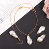 Colgante de calabaza con perla de imitación, semiacabado, de cobre chapado en oro, pendientes, collar, accesorios de joyería hechos a mano DIY, venta al por mayor