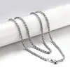 Chaveiro de cor aço inoxidável transfronteiriço colar de aço titânio corrente quilha de aço inoxidável corrente de cesta de flores joia masculina presente