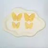 Bordado de borboleta colorida em organza patch de tule tridimensional DIY acessórios para roupas feitas à mão acessórios flor