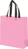 Bolsa no tejida en stock Impresión a color de película Bolso de mano para llevar ropa a domicilio Regalo publicitario Bolsa de compras promocional al por mayor