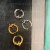 G 23 nueva personalidad estilo de moda un poco especial aretes circulares integrados broche de oreja diseño de nicho J7-7