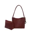 Bolso de cubo tejido a mano modelo 226 transfronterizo, bolso de hombro de moda de lujo ligero vintage de alto valor madre-hija para mujer