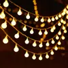 Luzes de Corda Solar Led Faixas de Gelo Atmosfera Externa Esférica Colorida Bolha Fogos de Artifício Decoração Piscando Estrela Cor Neon Mudando de Cor Árvore de Natal