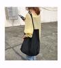 Bolsa de Lienzo Simple para Dropshipping Gran Capacidad Estilo Ins Bolso de Hombro Versátil para Mujer Blanco Diseño de Nicho Bolsa de Tela