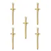 Nuevos 5 Colores Hecho a Mano DIY Aleación Joyería Accesorios Espada Arma Colgante Espada Larga Accesorio M74