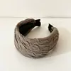 Diadema retro elegante y de moda para mujer, ancha y versátil, accesorio para el cabello de corona alta, diadema simple que hace que la cara parezca más pequeña