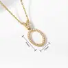 Colgante de Acero Inoxidable con Corte Geométrico Incrustado de Diamantes Collar de Moda Lujo Accesible Nicho Ins Tendencia Popular Cadena para la Clavícula