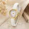 Comércio Exterior Transfronteiriço Estilo Retrô Simples Números Romanos Pequeno Quartzo Pulseira de Couro Relógio Feminino Relógio de Quartzo