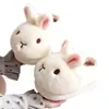 Pantuflas de Algodón de Invierno para Niños Conejito para Niños y Niñas, Cálidas y Forradas de Felpa, Antideslizantes, Pantuflas Caseras para Bebés para Padres e Hijos, Zapatos Cerrados de Algodón