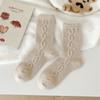 Calcetines de terciopelo cálidos para mujer, calcetines gruesos para dormir con forro polar, calcetines de suelo para otoño e invierno, calcetines de dormir de invierno para adultos, calcetines Moon