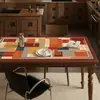 Mantel individual de mesa de comedor retro americano, impermeable y a prueba de aceite, mantel sin lavado, nuevo modelo 2026, lujo ligero con sensación de alta gama, protector de mesa de centro