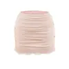 Falda ajustada de encaje patchwork plisada, puramente seductora y sexy, nuevo estilo de verano para chicas calientes, minifalda ajustada anti-exposición para mujer