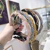 Accesorios para el Cabello Coreanos de Nueva Calidad Estilo Coreano Sencillo Tejido a Mano Tiras de Diamantes Super Flash Borde Delgado Aro para el Cabello Diadema Cabello Presionado para Mujeres