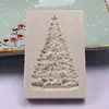 Varios Moldes de Silicona para Pasteles Fondant Serie Copo de Nieve Navideño, Moldes para Hornear Decoración de Gomitas Árbol de Navidad