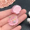 5 Colgantes de Resina de Colores con Imitación de Concha de Perla para Bolsas DIY, Cadenas para Teléfono Móvil, Llaveros, Accesorios de Joyería, Materiales