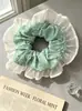 Scrunchie atmosférico para mulheres, elástico de cabelo elegante em renda floral. Acessórios em estoque para atacado