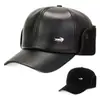 Chapéu de Inverno Masculino para Homens de Meia-Idade e Idosos, Chapéu de Veludo com Proteção para Orelhas, Chapéu de Beisebol com Aba Quente à Prova de Frio, Moda Tendência