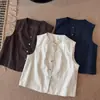 Nuevo chaleco sin mangas de moda estilo coreano para mujer, para principios de otoño de 2026, corte holgado, adelgazante, top versátil, color liso, estilo coreano