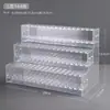 Caja de almacenamiento de rack transparente para horquillas, accesorios para horquillas, cepillo, adornos para el cabello de estilo antiguo, exhibidor hecho a mano, portalápices de acrílico, metal