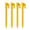 Clavo de plástico para carpa de 5,5 pulgadas, accesorios para carpa, clavo de plástico dentado, clavo de cuerno alargado de 14,5 cm