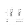 Brincos Taobao Douyin Pinduoduo Aço Titânio 316L Cobre Banhado a Ouro Zircônia Micro-Cravada Brincos Coração Borboleta Fivela de Orelha Acessórios para Orelha