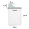 Frascos para Almacenar Granos, Contenedores de Cocina para Almacenar Granos, Cubos Transparentes para Arroz, Frascos de Plástico Sellados para Almacenamiento