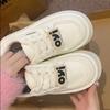 Zapatos Blancos de Otoño para Mujer 2024 Nuevas Explosiones Gama Alta Suela Gruesa Niñas Whooping Zapatos Blancos Versátiles Deportivos