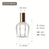 En stock: Botella de perfume de vidrio transparente de 30 ml, botella vacía de alta calidad, botella recargable tamaño viaje, botella rociadora para perfume, botella de vidrio