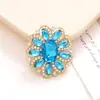 Lujo Ligero Nuevo DIY Diamante Cristal Gema Flor Accesorios Aleación de Gama Alta Joyería Accesorios Agujero Zapato Flor Material