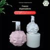 Personalizado pe sorvete exterior plástico frasco de creme de mão 100ml loção de imprensa garrafa vazia cosmético sub-engarrafamento