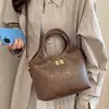 Bolsa Saco Retrô Ruien para Mulheres 2026 Nova Bolsa de Mão com Padrão de Diamante Moda de Nicho Bolsa de Ombro Transversal