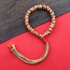 Pulsera de cuerda de algodón Xizang tejida a mano, frotada a mano, semicabada con nudo de serpiente, cuerda colgante, pulsera para hombre y mujer