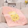 Almohada de Doble Propósito de Galleta de Tostada de Dibujos Animados Manta de Aire Acondicionado Cojín de Sofá Almohada para Siesta de Oficina Almohada Manta
