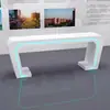 Soporte de Exhibición Pintado, Vitrina de Exhibición de Productos de la Empresa, Mostrador de Exhibición de Productos de Alta Tecnología, Gabinete de Isla, Mostrador de Experiencia