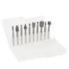 Selecionado 6 peças Aço Rápido Madeira Pequenas Brocas Rotativas Cabeças de Lixa DIY Marceneiro Polimento Acabamento Conjunto de Ferramentas Elétricas